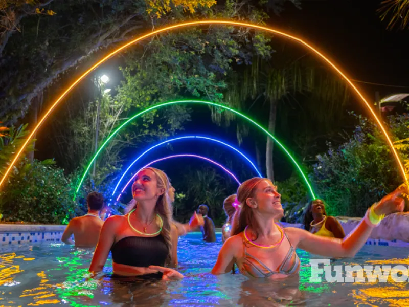 water parks night seaworld aquatica lazy river