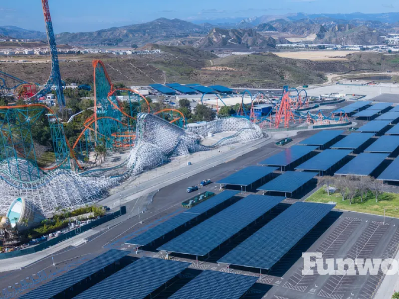 sustainability six flags magic mountain solar