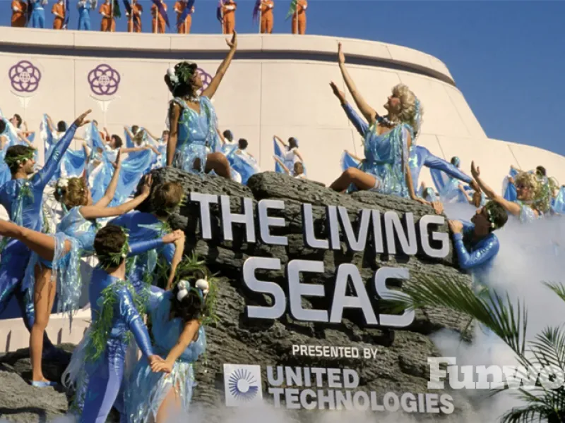 walt disney world epcot living seas pavilion historic photo