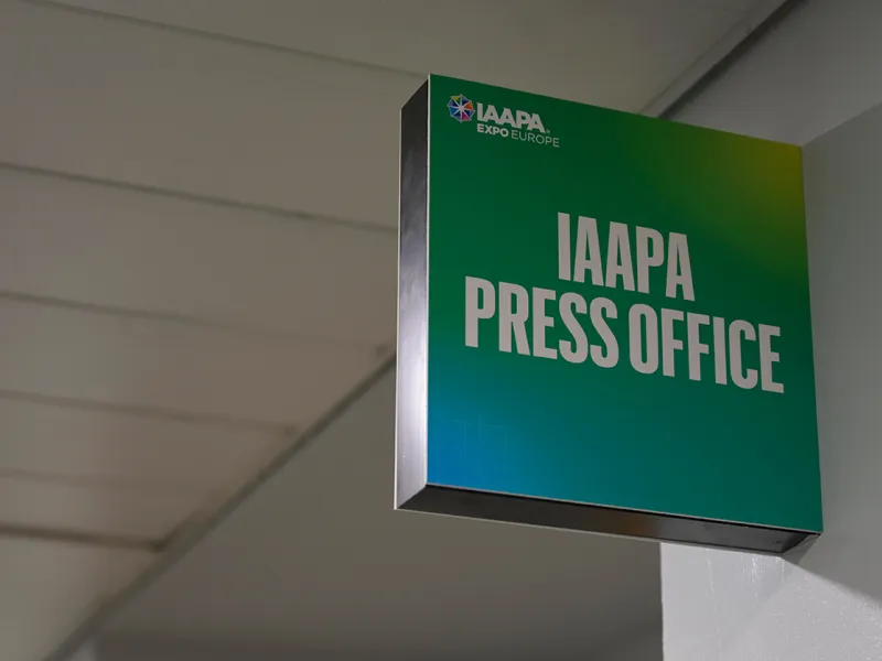 IAAPA Expo Europe 2026 Press Office Signage