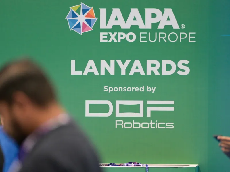 IAAPA Expo Europe 2026 DOF Robotics Lanyard Sponsor