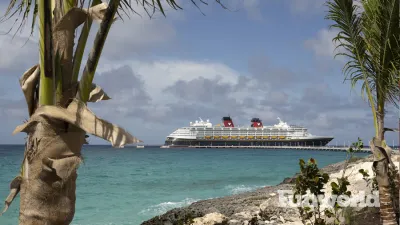 disney cruise line lighthouse point docked ship