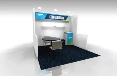Turnkey Booth Package 10x10 with Shelves