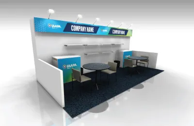 Turnkey Booth Package 10x20 with Shelves
