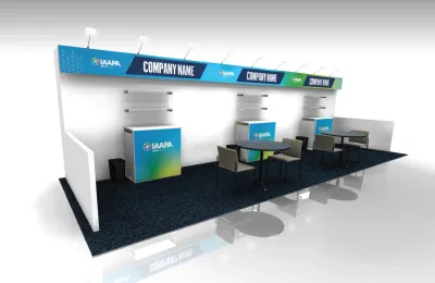 Turnkey Booth Package 10x30 with Shelves