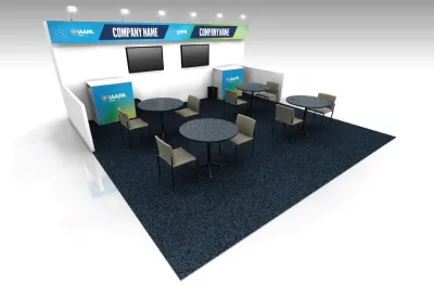 Turnkey Booth Package 20x20 with Monitors