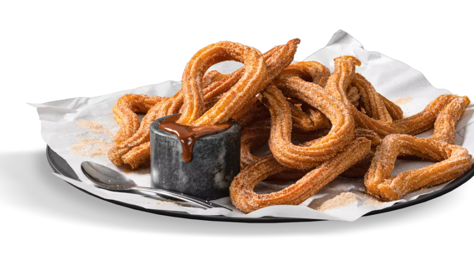 Plate of churros