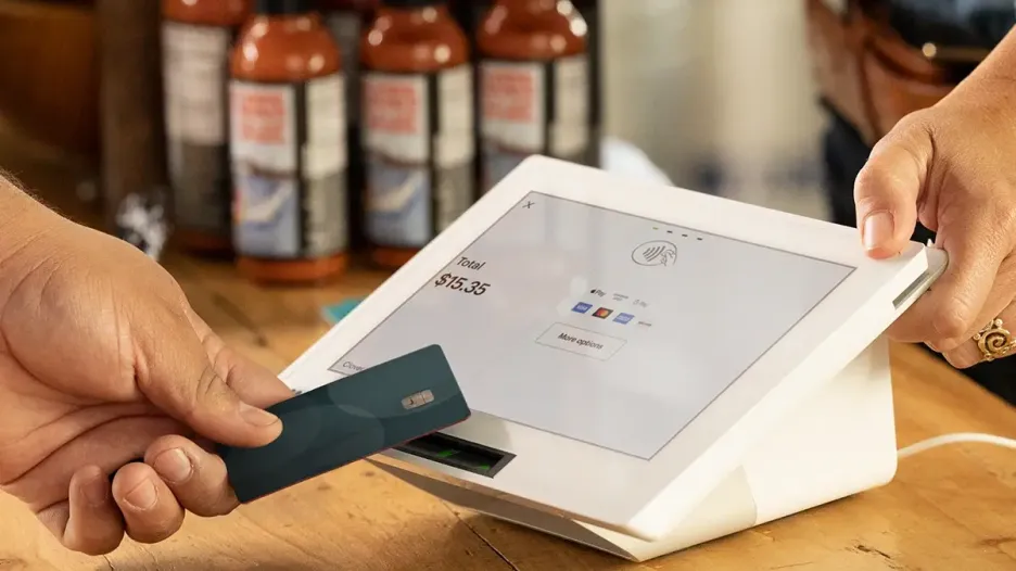 mini POS in a cafe