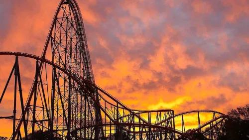 Titan roller coaster at Six Flags Over Texas. Credit Six Flags.