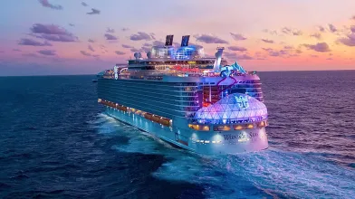 Wonder of the Seas Cruise Ship Sunset