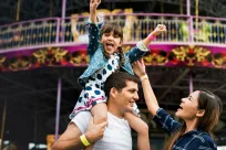  Family in Fair or Amusement Park
