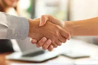 Two shaking hands