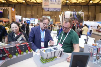 Exhibitor and attendee at IAAPA Expo Asia