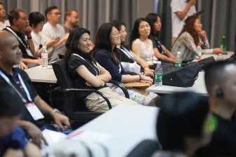 Attendees at an education panel during IAAPA Expo Asia