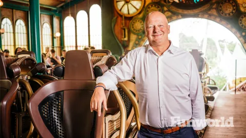 carl lenaerts plopsa group CEO roller coaster train