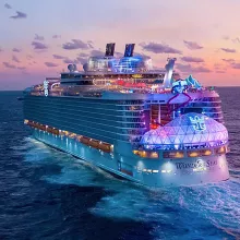 Wonder of the Seas Cruise Ship Sunset