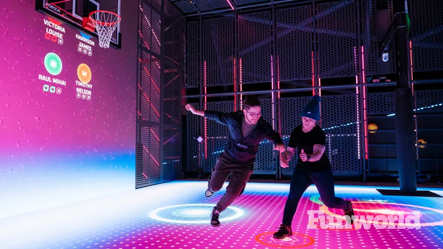 glow court game on norwegian cruise line basketball