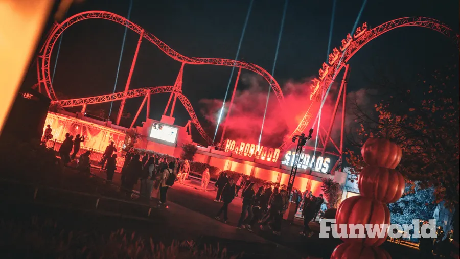 movie park germany halloween roller coaster