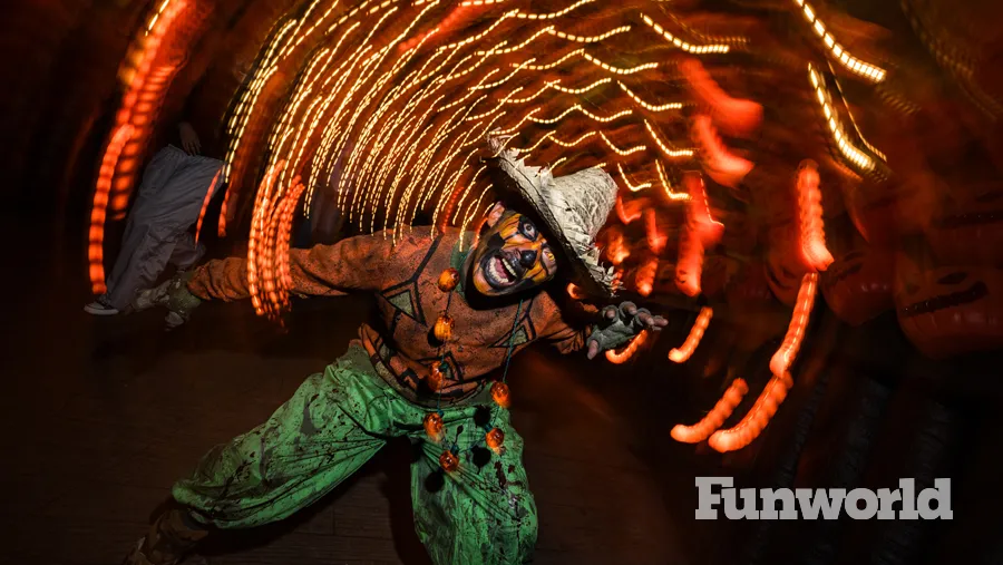 six flags mexico halloween scarecrow scareactor