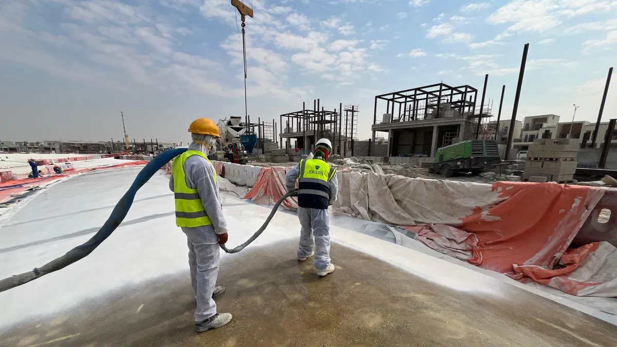 Delta Coatings Lagoon Spraying