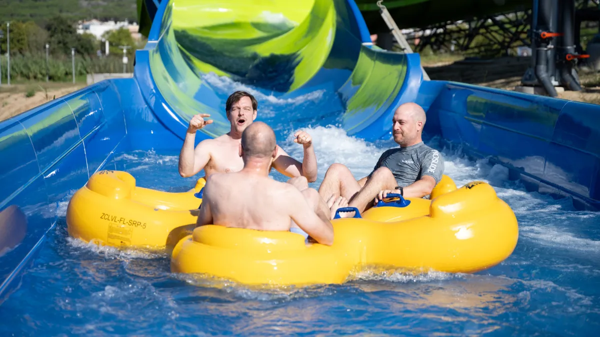 Ray Smegal on Proslide waterslide
