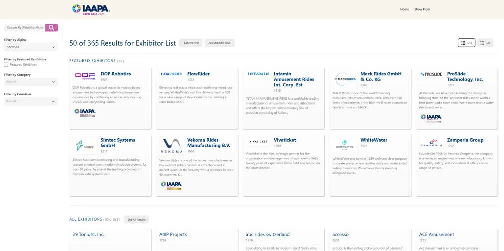 Digital Booth Package Search Results