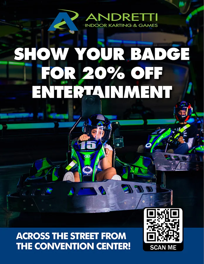 Andretti Orlando IAAPA Show Your Badge 2026 Offer
