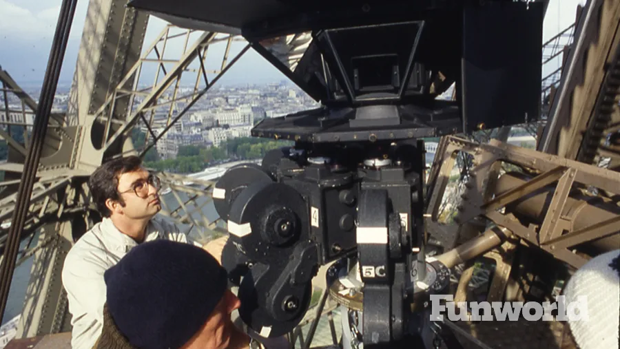 Epcot's impressions de france in production with bob rogers at Eifel Tower