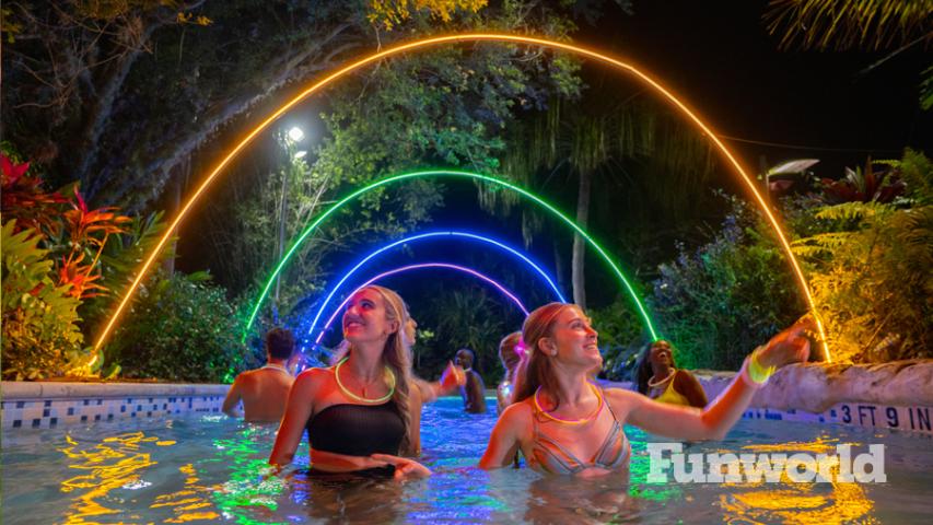 water parks night seaworld aquatica lazy river