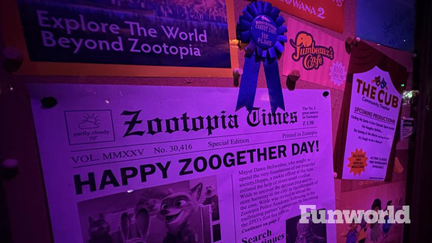 disney animal kingdom zootopia queue signage