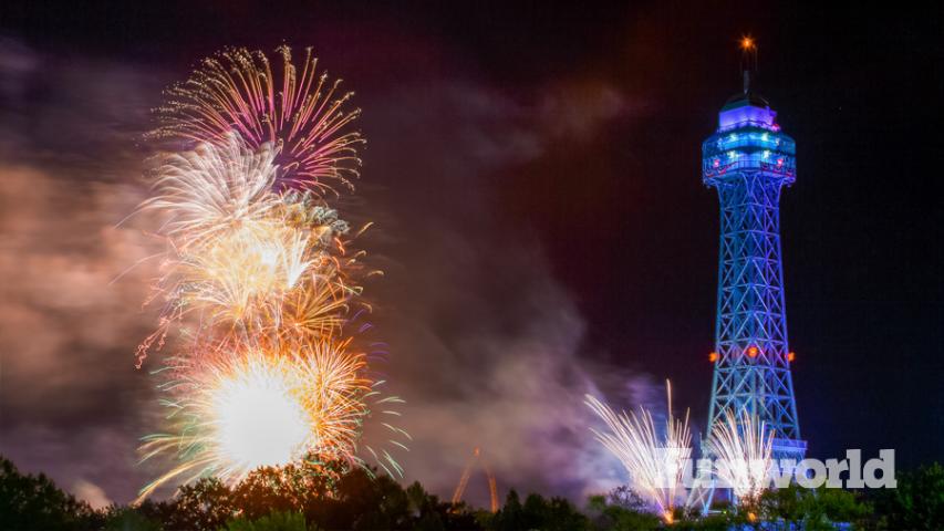 kings dominion fireworks eiffel tower